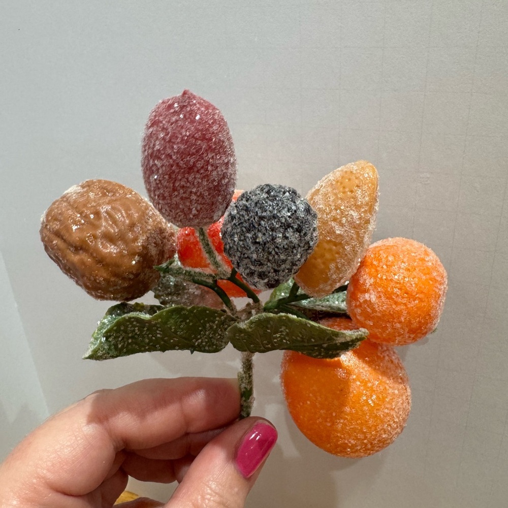 Vintage MCM Artificial Fruit and Greenery Decor - Picture 2 of 8